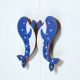 Handcrafted Acacia Wood Whale Handle Pair
